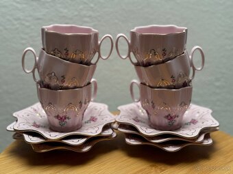 Ružový porcelán - šálky - 2