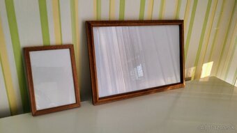 Rámy na obrázky, drevené 2ks - 2