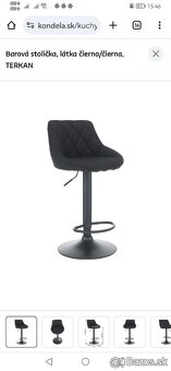 Barove stolicky cierne Terkan - 2