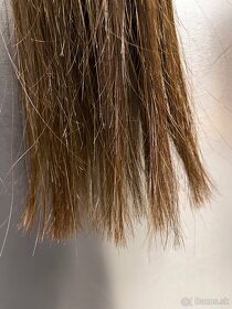 Tape in vlasy 100% ľudské 51 cm hnedé - 2