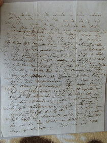 List r. 1841 pre Alojziu Karacsony rod. Stahrenberg - 2