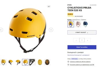 Detská prilba BTWIN žlto-čierna - 2