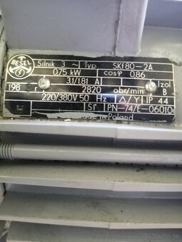 Elektromotor prirubovy 0,75kw 2820ot /min 400V - 2