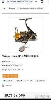 Predam novy navijak zaruka 2 roky Velkost 1000 alebo 2000 - 2