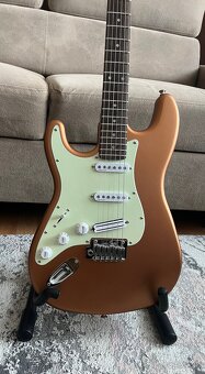 Predám Harley Benton ST-25TH LH Firemist strat (ľavoruký) - 2