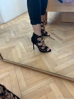 Sexy kotnikove sandalky na viazanie - 2
