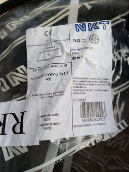 Kábel CYKY-J 5x1,5mm2 dĺžka 40m - 2