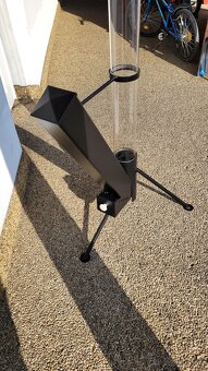 Terasový ohrievač,záhradné svetlo,rocket stove. - 2