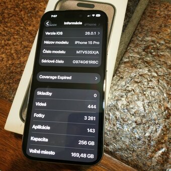 iphone 15 Pro 256GB prirodny titan - 2