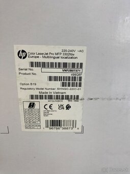 Predám NOVÚ tlačiareň HP colorLaserJet Pro MFP3302 fdw - 2