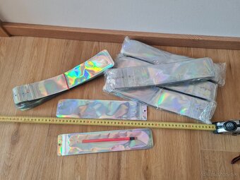 4x100ks holografické transparentné ZIP sáčky 6x28cm - 2