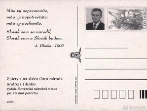 Predám pohľadnicu A. Hlinka 1918 - 2