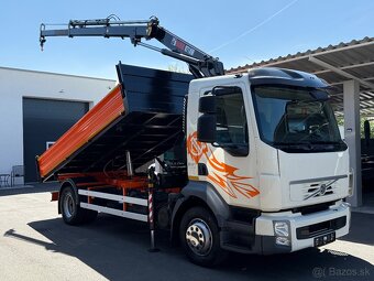 VOLVO FL280 SKLÁPAČ TROJSTRANNÝ HYDRAULICKÁ RUKA HIAB - 2