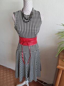 čierno biele elastické šaty Ralph Lauren veľ.S - 2