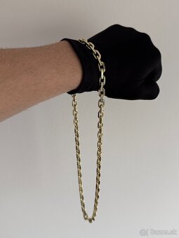 Zlata retiazka anker pilka 14k 585/1000 167g - 2