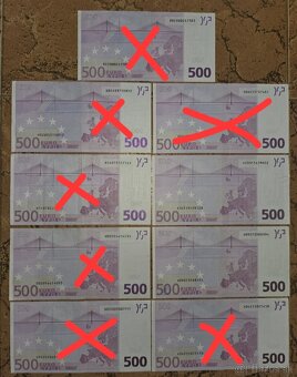 Predám 500 a 200 eurové bankovky - 2