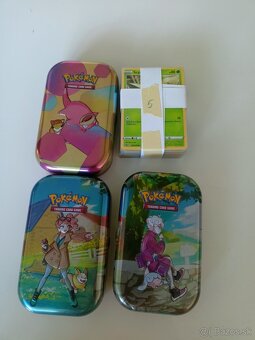 Pokémon sety - karty + plechovky - 2