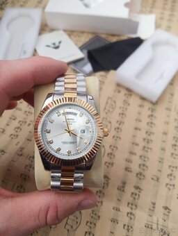 Hodinky Day Date nové, na štýl Rolex-iek - 2