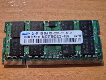 Pamäťe do Notebooku DDR2, DDR3, DDR4, (4GB-1GB-512MB moduly) - 2