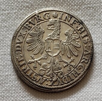 Strieborný toliar Ferdinand I., tzv. "augsburský walzthaler - 2