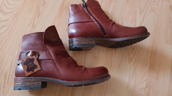 Hnedé nové členkové kožené čižmy 5th Avenue, v.40 - 2