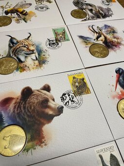 5€ mince v obálkach Fauna a flora - 2