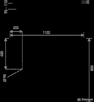 Sprchová vanička 110x80 dizajnová NOVÁ 2. trieda - 2