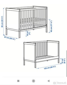 Detská postieľka IKEA-SUNDVIK - 2
