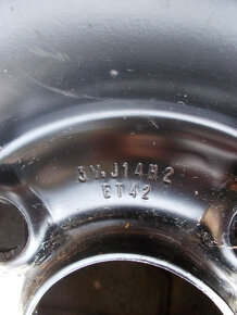 Plechový disk VW Škoda dojazdový 4x100 R14 1ks - 2