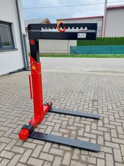 Závesné paletizačné vidly na hydraulickú ruku nosnosť 2 tony - 2