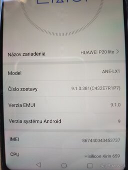 Huawei P20lite - 2