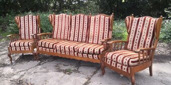 Starožitná sedacia súprava 3+1+1 - 2