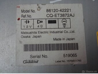 Predám autorádio Toyota RAV4 -2006-2012 - 2