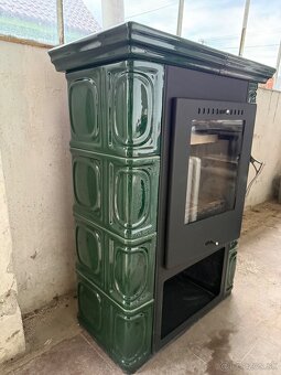 Krbové kachle Borgholm keramik, olivovo-zelená, THORMA - 2