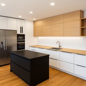 Kuchyne, vstavané skrine. - 2