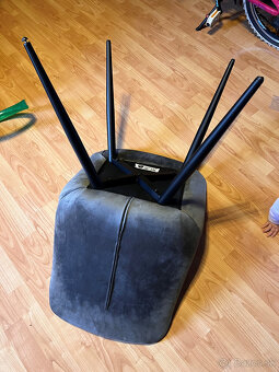 Based Stolička NINO sivá - 3ks - 2