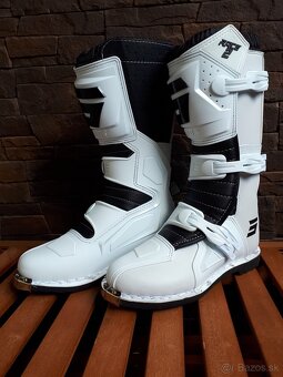 Topánky čižmy SHOT mx biele - 2