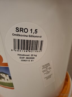 Predám silikónovú omietku HET SRO 1,5 - 2