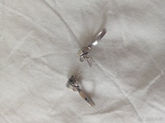 Strieborné náušnice napichovacie - 2