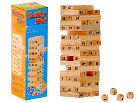 Rodinná hra – veľká drevená číselná veža - 2
