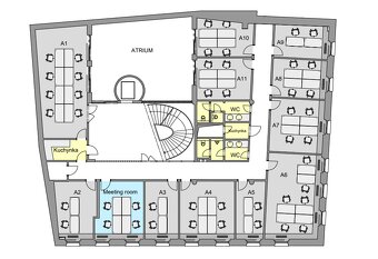 Kancelárie 15-60m2, s možnosťou zasadačky, roh Obchodnej a H - 2