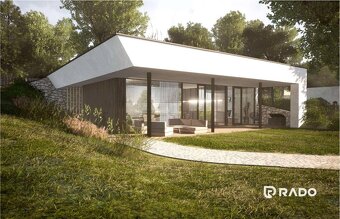 RADO | Energeticky úsporný podzemný rodinný dom s pozemkom, - 2