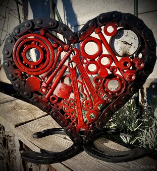 Valentynské srdce z kovu - 2