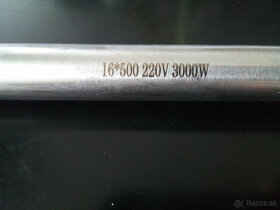 Vykurovacie teleso 1/2 a 3/4 2kW a 3kW nerez - 2