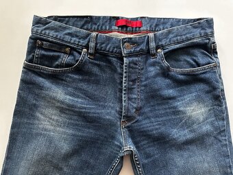 Pánske,kvalitné džínsy HUGO BOSS - RED - 34/32 - 2
