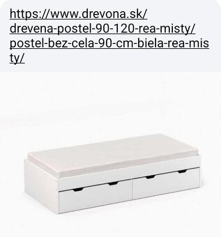 Posteľ 90x200 drevona - 2