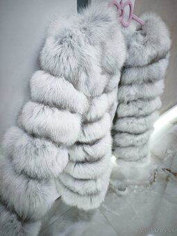 Kožuch pravá kožušina polárna líška - 2