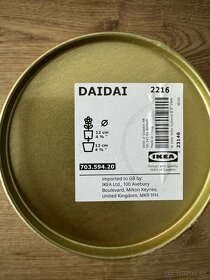 Zlatý kvetináč IKEA DAIDAI, výška 12cm - 2