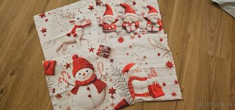 Červené vianočné obliečky 45x45cm / Nové - 2