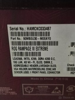 Predam MB Intel 2066 ASUS Rampage VI Extreme - 2